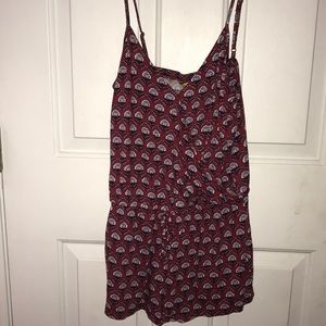 aeropostale prince & fox maroon romper